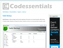 Tablet Screenshot of codessentials.com